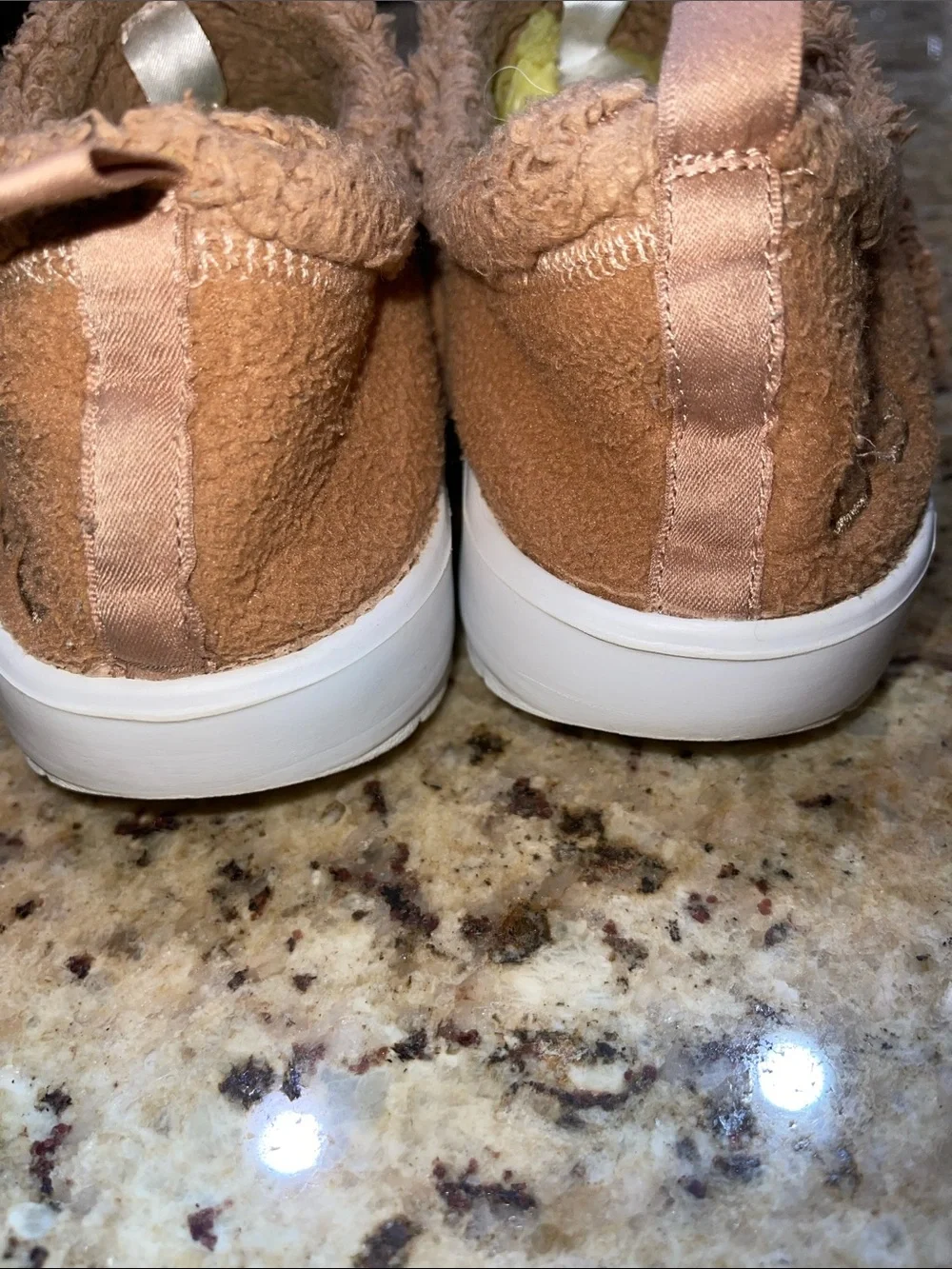 Oofos Oocoozie Cozy Slip-On Shoes in Camel